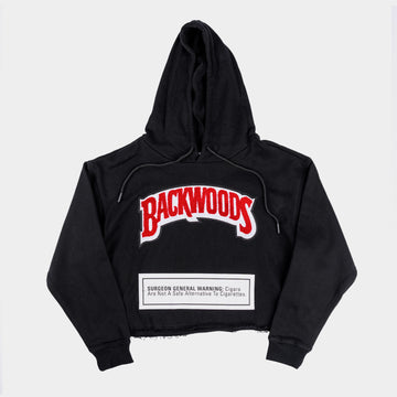Exclusive limited edition Backwoods Distressed Crop Hoodie